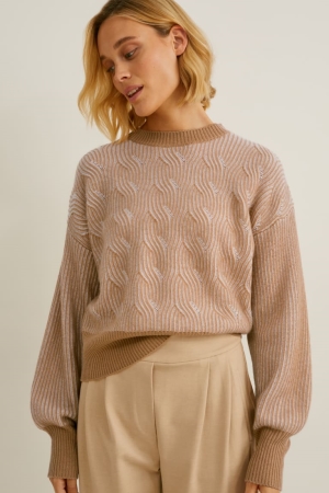 Light Brown C&A Cashmere Women's Jumper | VIHNG-9402