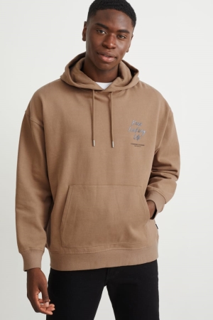 Light Brown C&A Men's Sweatshirts | XPRMU-1268