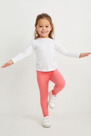 Light Gray Melange C&A Multipack Of 4 Leggings Girls' Trousers | URPFG-7245