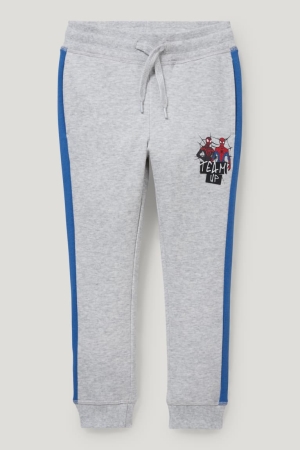 Light Gray Melange C&A Spider-man Joggers Boys' Trousers | VSRLZ-4962