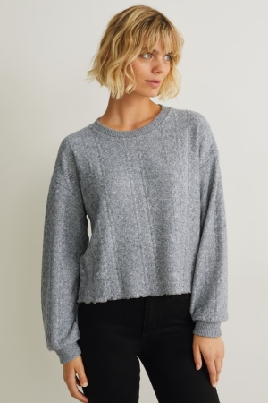 Light Gray Melange C&A Women's Jumper | ULJSA-8923