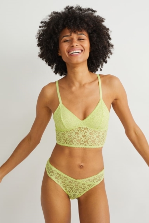 Light Green C&A Bralette Women's Underwear | DTSCR-5907