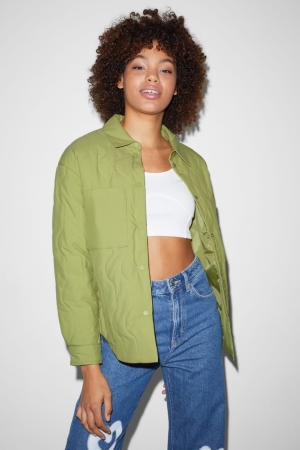 Light Green C&A Clockhouse Quilted Women's Jackets | IGFTD-9173