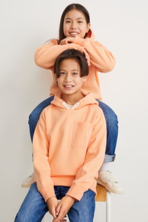 Light Orange C&A Genderneutral Recycled Girls' Hoodie | TLYPU-9471