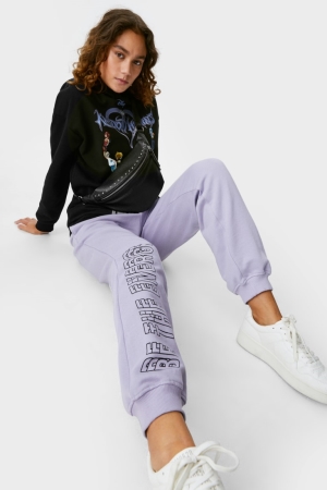 Light Violet C&A Clockhouse Joggers Women's Trousers | IDPLB-2894