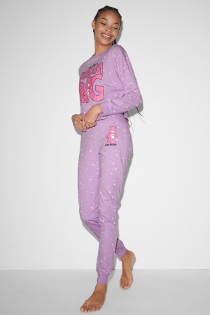 Light Violet C&A Clockhouse Pyjama Bottoms Care Bears Women's Nightwear | TDKUA-2837