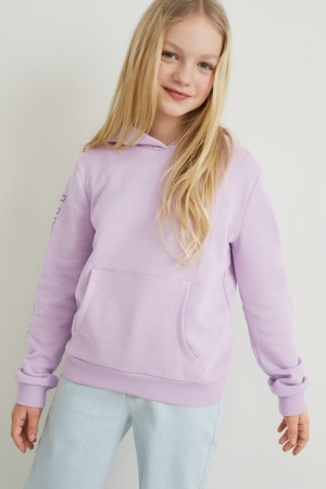 Light Violet C&A Girls' Hoodie | TYXHK-3480