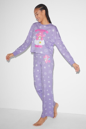 Lilac C&A Clockhouse Pyjama Care Bears Women's Nightwear | PYORS-6017