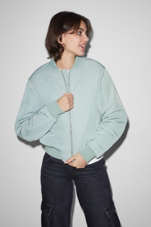 Mint Green C&A Clockhouse Bomber Women's Jackets | VEWNF-4857