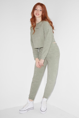 Mint Green C&A Clockhouse Terry Cloth Joggers Women's Trousers | HRBFV-2536