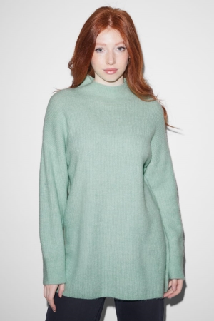 Mint Green C&A Clockhouse Women's Jumper | JKPEY-9016