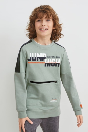 Mint Green C&A Girls' Sweatshirts | BOJFC-6843