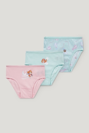 Mint Green C&A Multipack Of 3 Paw Patrol Briefs Organic Cotton Girls' Underwear | OVMKA-8769