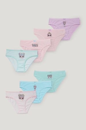 Mint Green C&A Multipack Of 7 L.O.L. Surprise Briefs Organic Cotton Girls' Underwear | EOTIA-9502