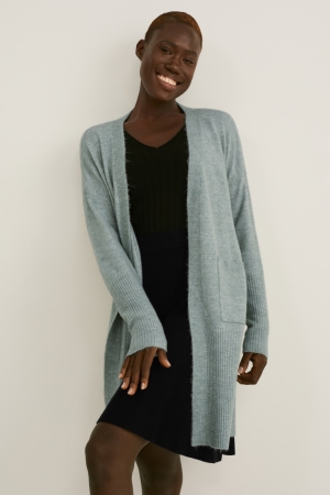 Mint Green C&A Recycled Women's Cardigan | PUNTC-8195