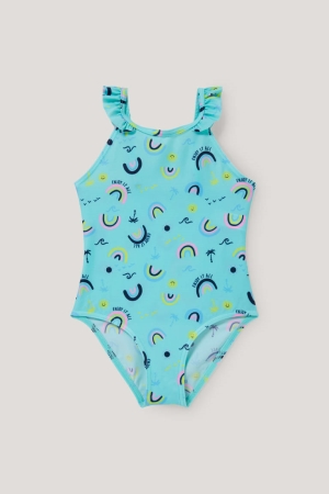 Mint Green C&A Swimsuit Lycra® Xtra Life™ Girls' Swimwear | UTZYG-2491