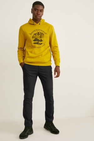 Mustard Yellow C&A Men's Sweatshirts | HLIYZ-6209