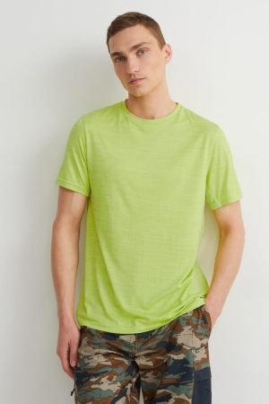 Neon Green C&A Active Men's Top | ITCLP-1648