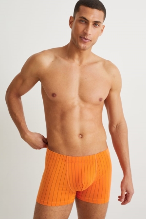 Orange C&A Multipack Of 3 Trunks Organic Cotton Men's Underwear | RAUGQ-9583