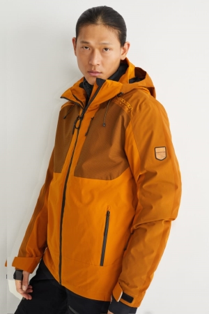 Orange C&A Ski With Hood Bionic-finish®eco Men's Jackets | SYUID-2945