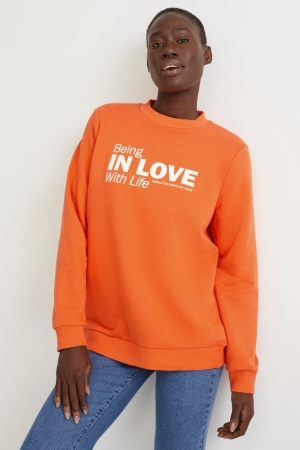 Orange C&A Women's Sweatshirts | GAWEC-0521