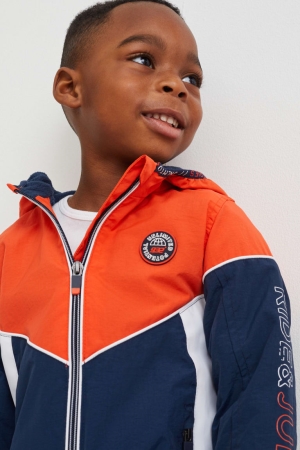 Orange / Dark Blue C&A With Hood Girls' Jackets | IWDVU-1230