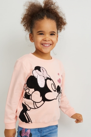 Pink C&A Disney Girls' Sweatshirts | GZXVY-7549