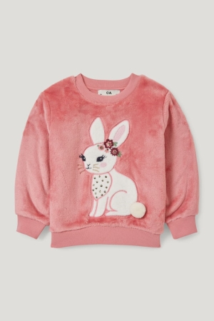 Pink C&A Girls' Sweatshirts | JXDWB-2501