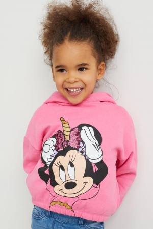 Pink C&A Minnie Mouse Girls' Hoodie | BSGOQ-6359