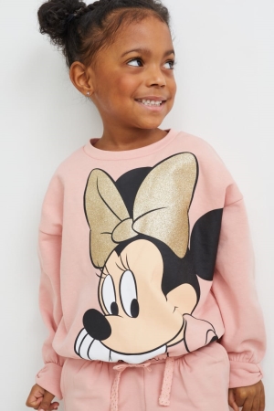 Pink C&A Minnie Mouse Girls' Sweatshirts | BQHIZ-7293