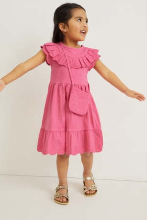 Pink C&A Set And Bag 2 Piece Girls' Dress | YJHZE-5734