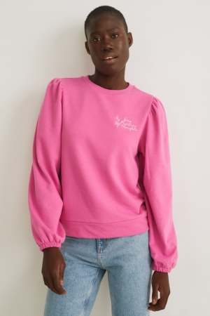 Pink C&A Women's Sweatshirts | CBQDX-3127