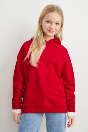 Red C&A Girls' Hoodie | DMTEW-2893