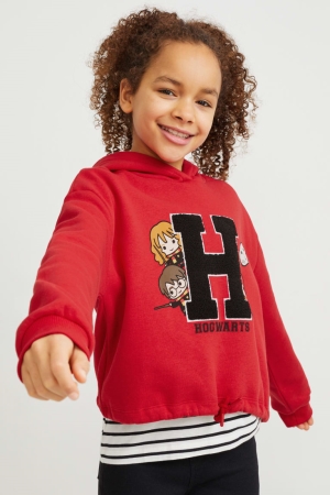 Red C&A Harry Potter Girls' Hoodie | YDFLB-0312