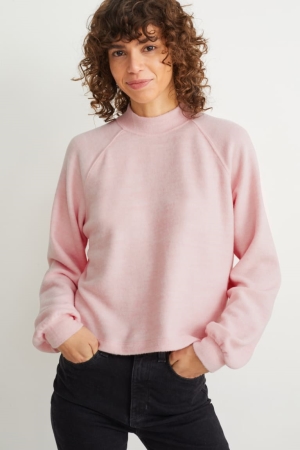 Rose C&A Fleece Lenzing™ Ecovero™ Women's Jumper | QINDV-2304