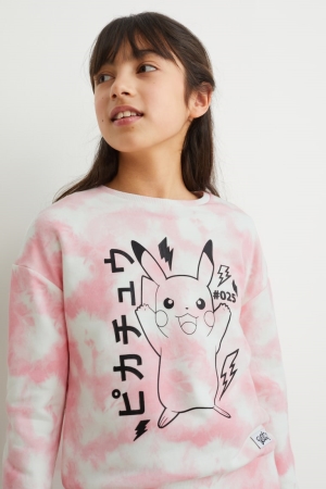 Rose C&A Pokémon Girls' Sweatshirts | CLJDP-5608