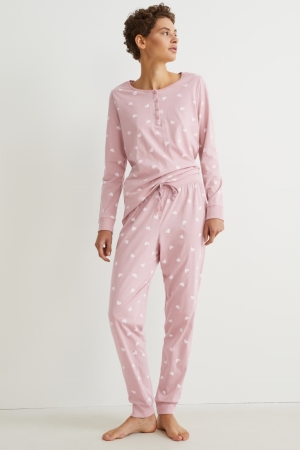 Rose C&A Pyjamas Patterned Women's Nightwear | KIHOE-6785