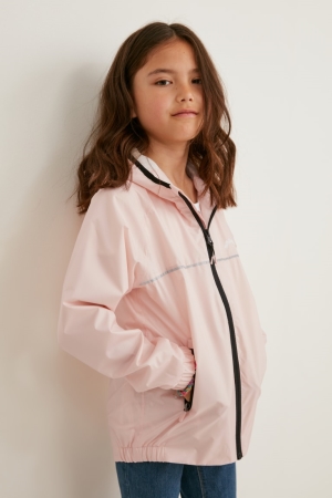 Rose C&A Rain With Hood Girls' Jackets | IGOXQ-1726