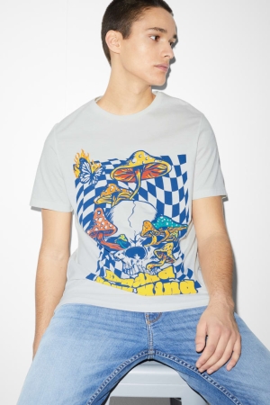 Snow White C&A Men's T-shirts | SFRAU-3048