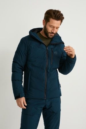 Turquoise C&A Ski With Hood Bionic-finish®eco Men's Jackets | GIMJZ-3471