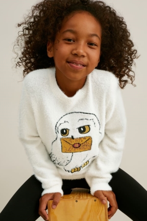 White C&A Harry Potter Girls' Jumper | STGIU-1609