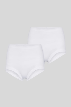 White C&A Multipack Of 2 Briefs Organic Cotton Women's Underwear | SHPAK-1809