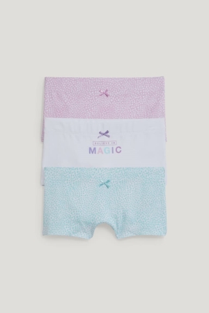 White C&A Multipack Of 3 Organic Cotton Girls' Underwear | NXACT-7932