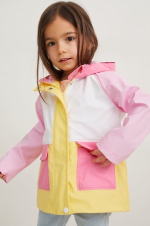 White C&A With Hood Girls' Jackets | PRKTN-1274