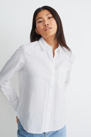 White C&A Women's Blouses | VMCRB-0691