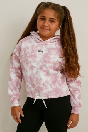 White / Rose C&A Extended Sizes Multipack Of 2 Girls' Hoodie | ASTCJ-5803