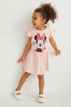 White / Rose C&A Multipack Of 3 Minnie Mouse Girls' Dress | ERDOB-1048