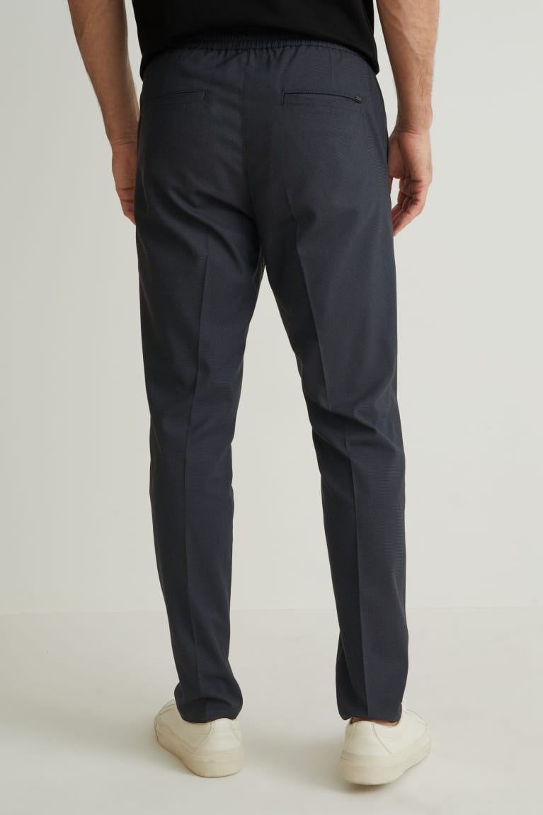 Anthracite C&A Chinos Tapered Fit Flex Men's Trousers | HOTQL-2891