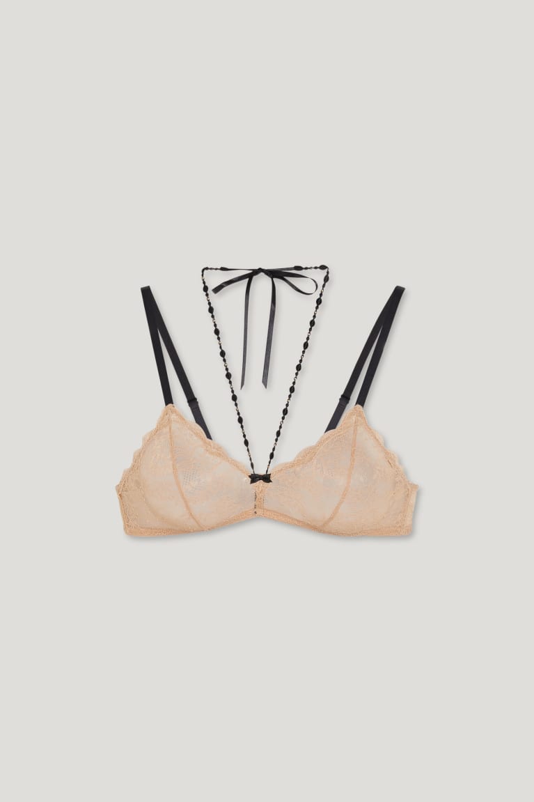 Beige C&A Bralette Women's Underwear | ARMKW-5380