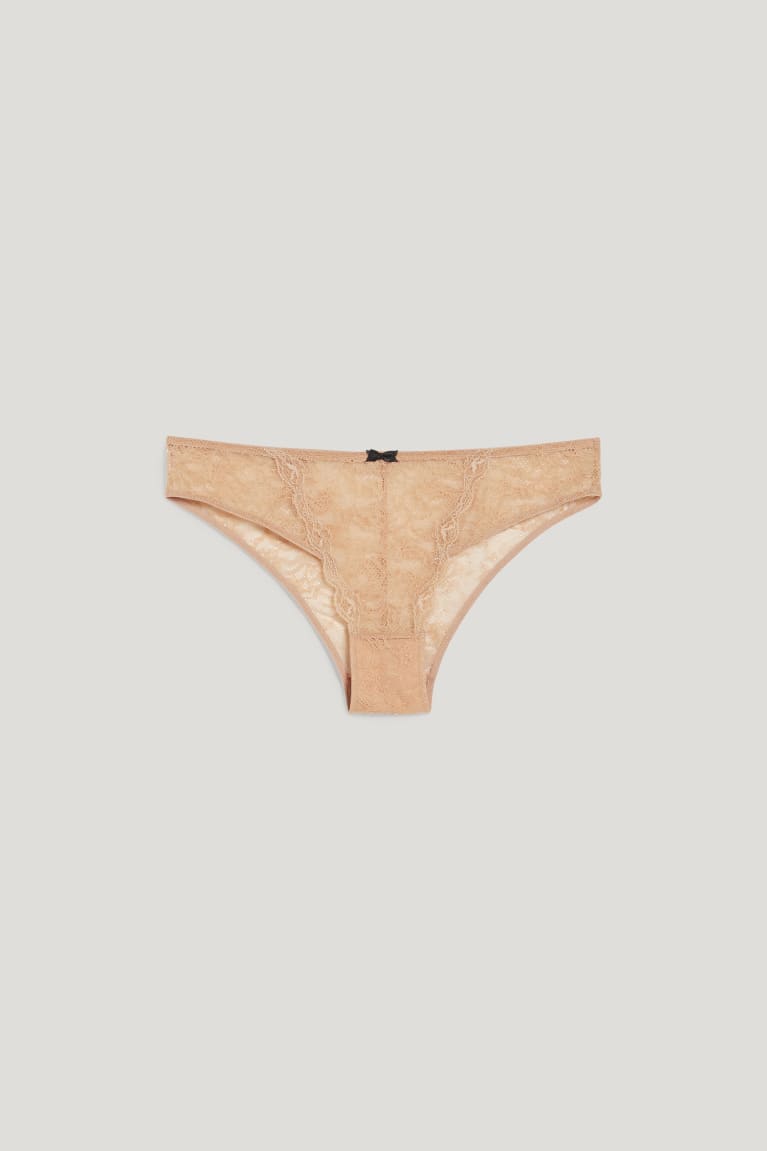 Beige C&A Briefs Lycra® Women's Underwear | PRQIC-4569